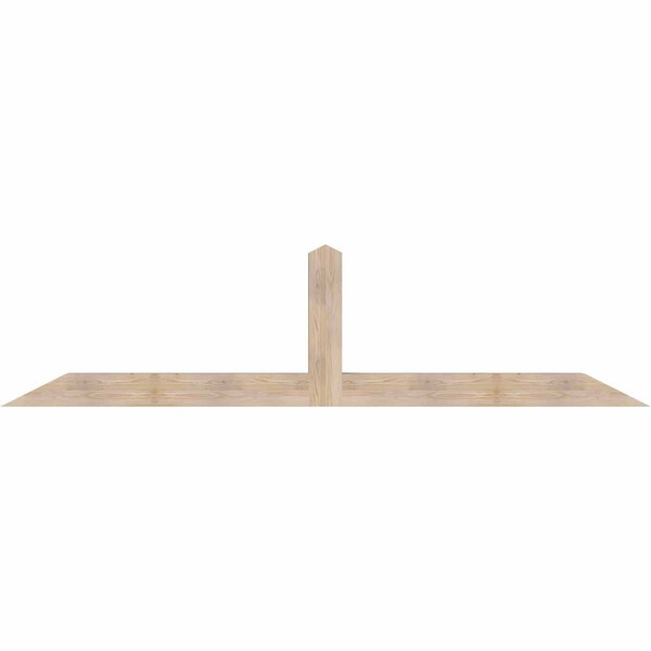 Ekena Millwork Portland Smooth Timber Gable Bracket, Douglas Fir, 108"W x 27"H x 5 1/2"D x 5 1/2"F, 6/12 Pitch GBW108X27X0606POR00SDF - main